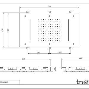 Treemme 5Mm Soffione Con Cascata  Rtbr309 70X39